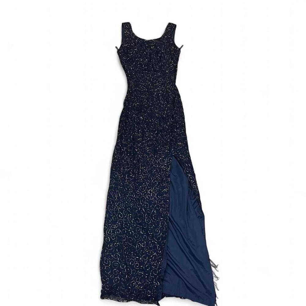 Cache Women's Navy and Blue Dress